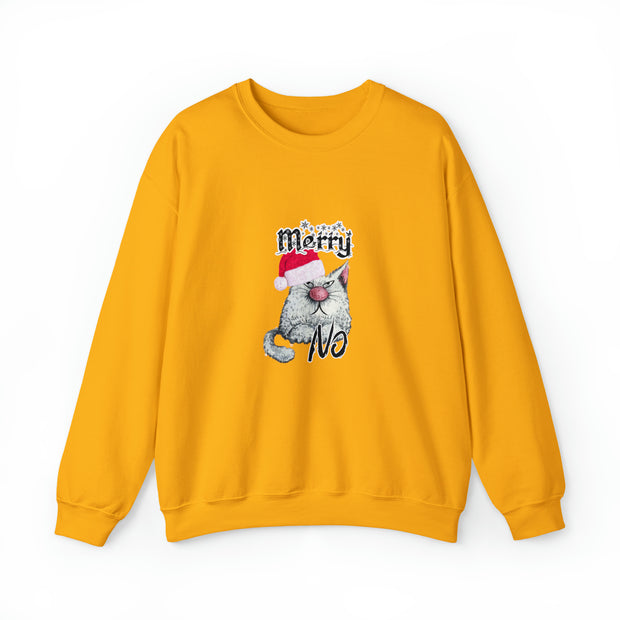 Christmas cat Unisex Heavy Blend™ Crewneck Sweatshirt