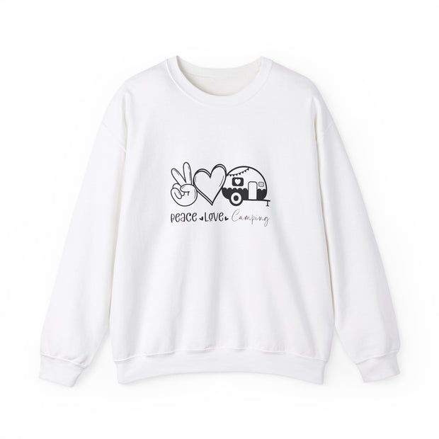 Peace Love Camping Unisex Heavy Blend™ Crewneck Sweatshirt