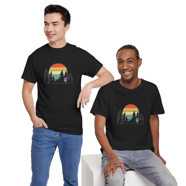 Retro Disc Golf Unisex Heavy Cotton Tee