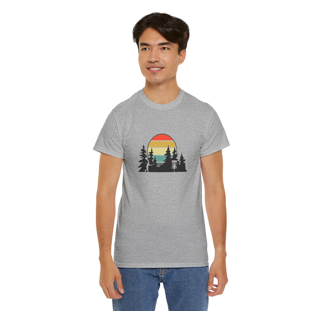 Retro Disc Golf Unisex Heavy Cotton Tee
