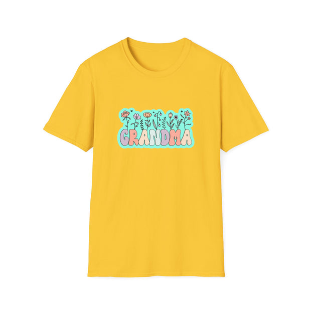 Grandma Flowers Unisex Softstyle T-Shirt
