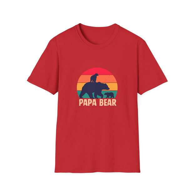 Papa Bear Unisex Softstyle T-Shirt