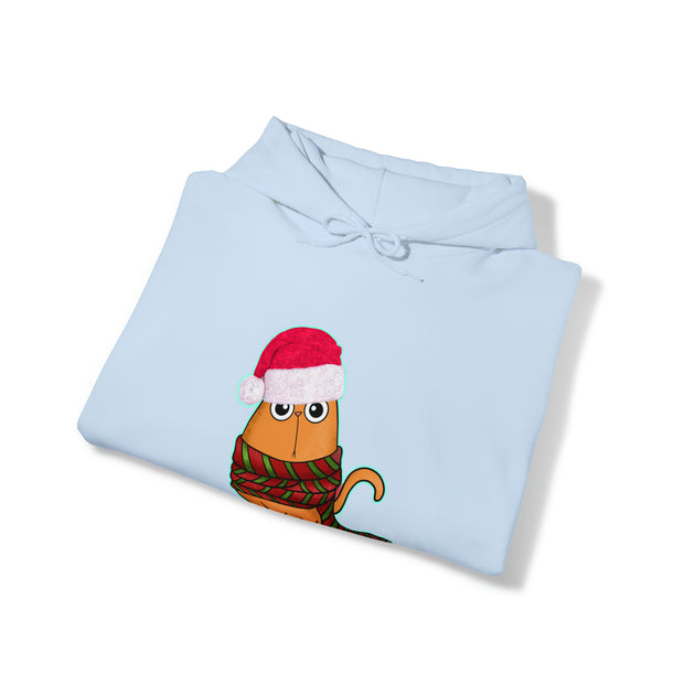 Christmas cat Unisex Heavy Blend™ Hooded Sweatshirt