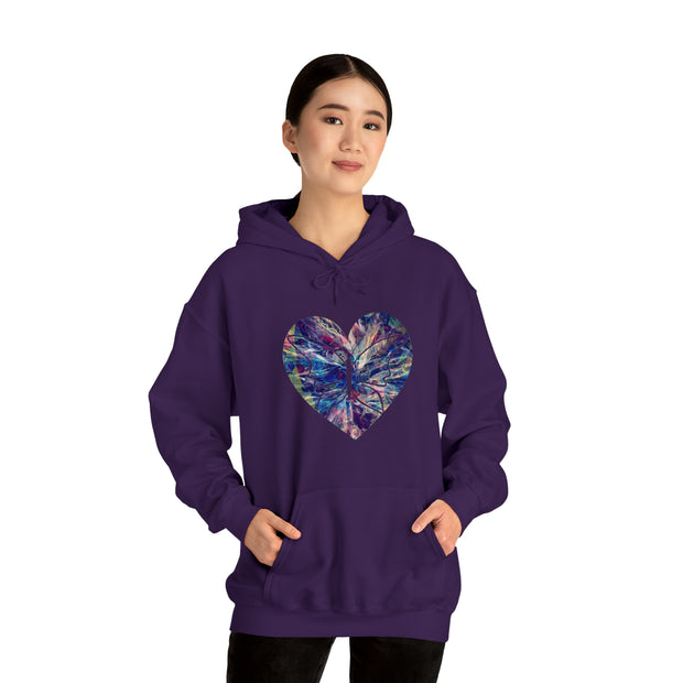Heart Butterfly Unisex Heavy Blend™ Hooded Sweatshirt