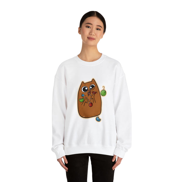 Christmas cat Unisex Heavy Blend™ Crewneck Sweatshirt