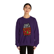 Christmas cat Unisex Heavy Blend™ Crewneck Sweatshirt