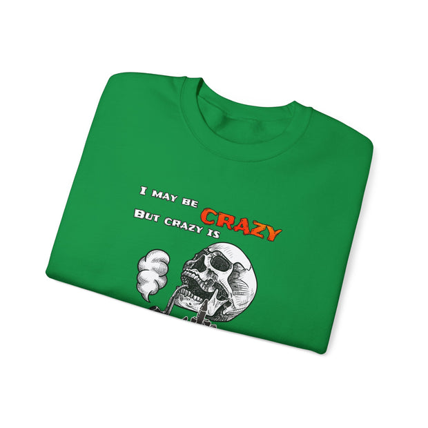 Crazy Skull Unisex Heavy Blend™ Crewneck Sweatshirt