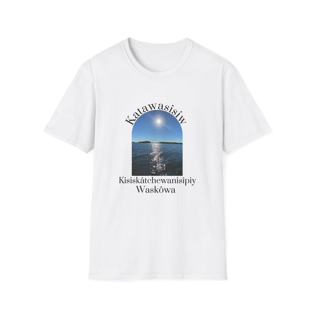 Cree Saskatchewan Skies Unisex Softstyle T-Shirt