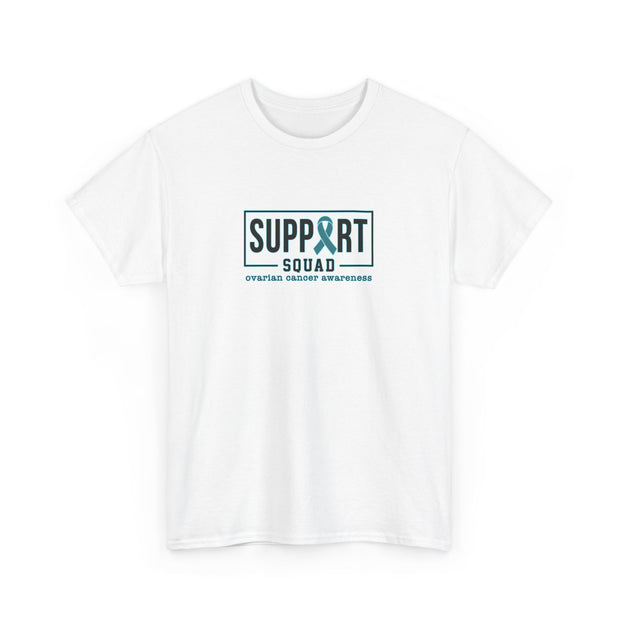 Ovarian Cancer Support Squad Unisex Heavy Cotton Tee