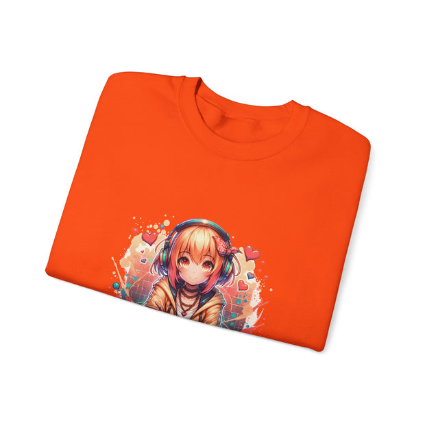 Graffiti Anime Girls Unisex Heavy Blend™ Crewneck Sweatshirt