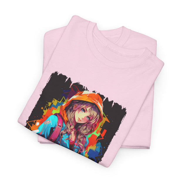 Graffiti Anime Girls Unisex Heavy Cotton Tee