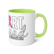 Breast Cancer Support Accent Mugs, 11oz