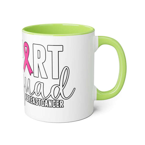 Breast Cancer Support Accent Mugs, 11oz