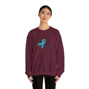 Ovarian Cancer Hope Unisex Heavy Blend™ Crewneck Sweatshirt