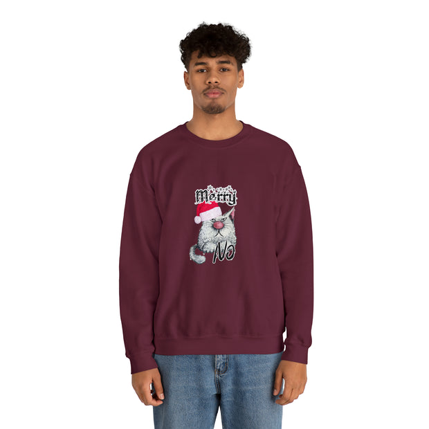 Christmas cat Unisex Heavy Blend™ Crewneck Sweatshirt
