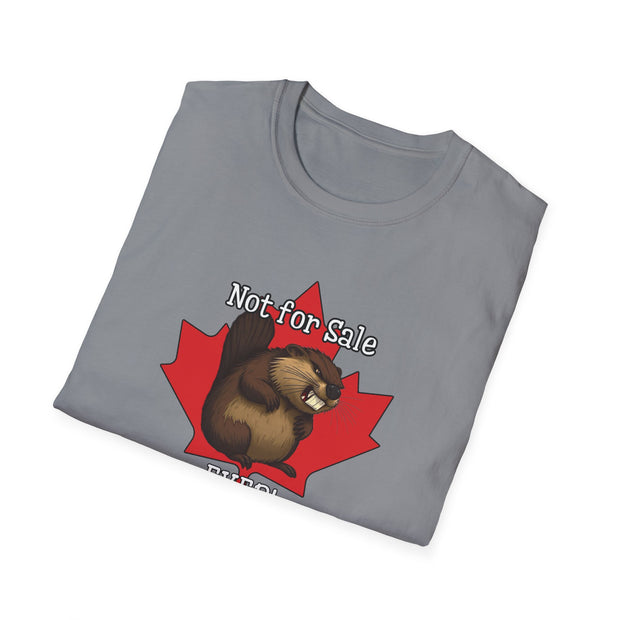 Angry Beaver Unisex T-Shirt - Not For Sale Maple Leaf Design