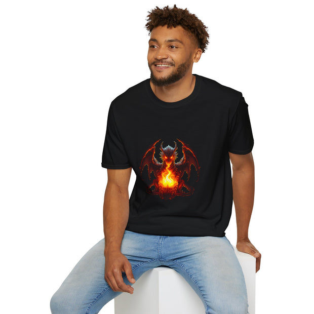 Fire Dragon Unisex Softstyle T-Shirt