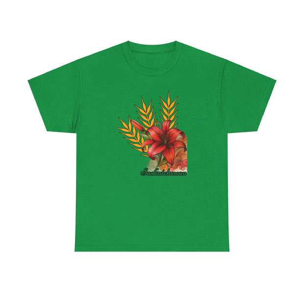Saskatchewan Lily Unisex Heavy Cotton Tee