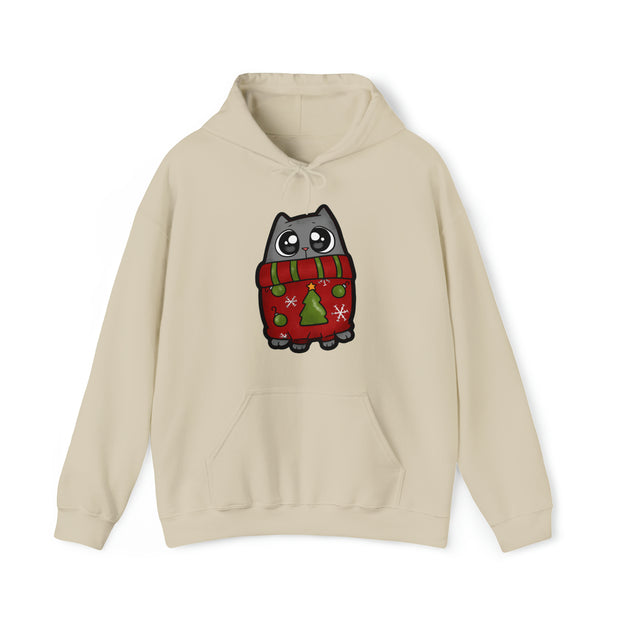 Christmas Cat Unisex Heavy Blend™ Hooded Sweatshirt