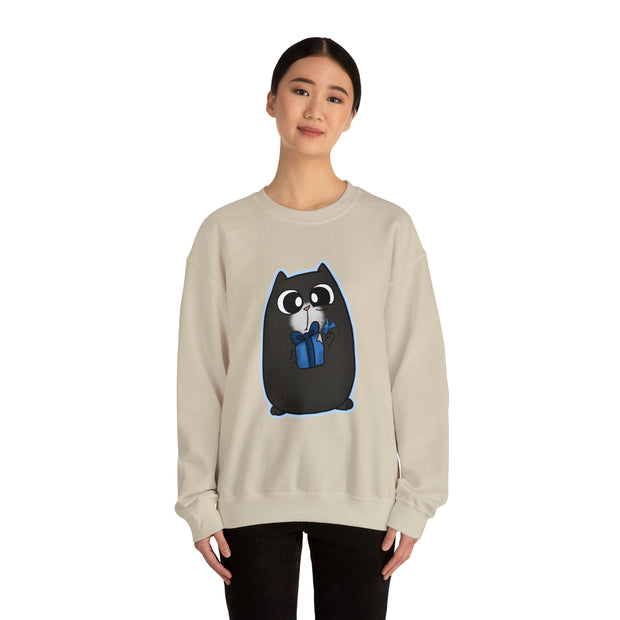 Christmas cat Unisex Heavy Blend™ Crewneck Sweatshirt