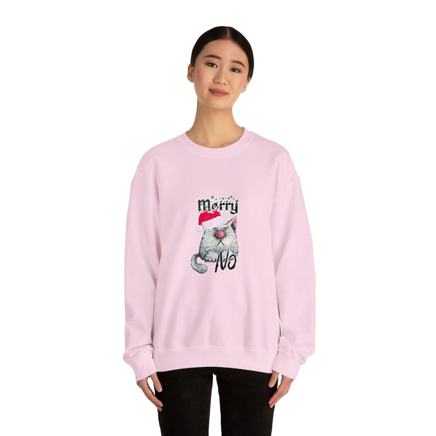 Christmas cat Unisex Heavy Blend™ Crewneck Sweatshirt
