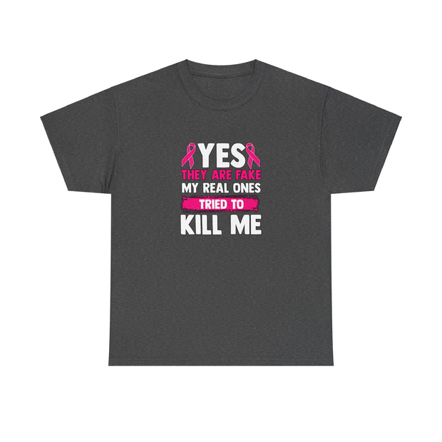 Breast Cancer Unisex Heavy Cotton Tee