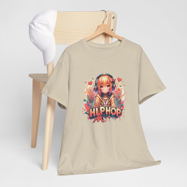 Graffiti Anime Girl Unisex Heavy Cotton Tee