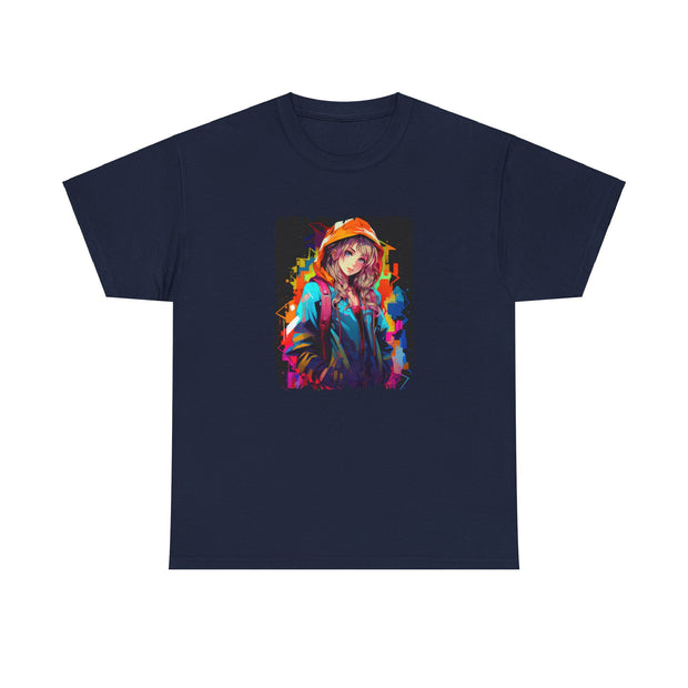 Graffiti Anime Girls Unisex Heavy Cotton Tee