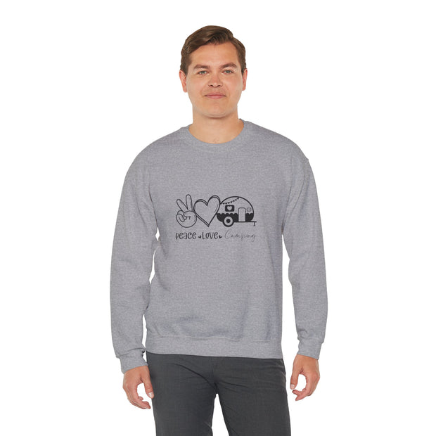 Peace Love Camping Unisex Heavy Blend™ Crewneck Sweatshirt