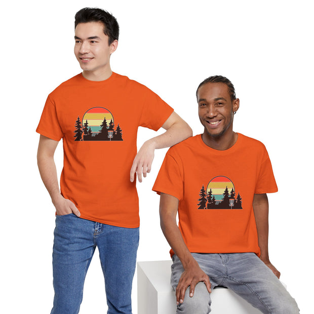 Retro Disc Golf Unisex Heavy Cotton Tee