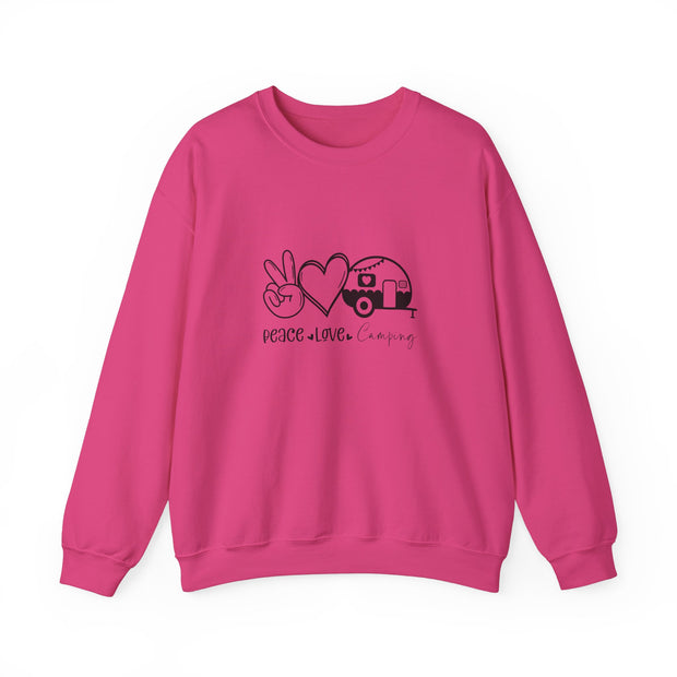 Peace Love Camping Unisex Heavy Blend™ Crewneck Sweatshirt