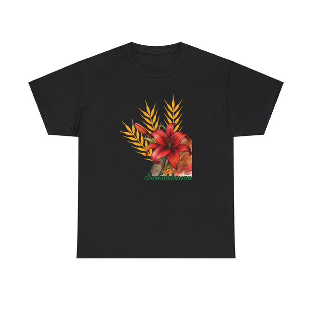 Saskatchewan Lily Unisex Heavy Cotton Tee