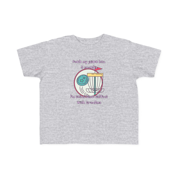 Disc Golf with Grandma Toddler's Fine Jersey Tee