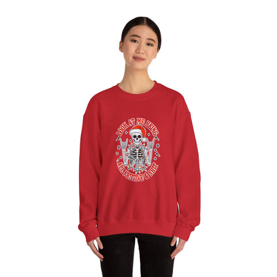 Festive Skeleton Unisex Heavy Blend™ Crewneck Sweatshirt