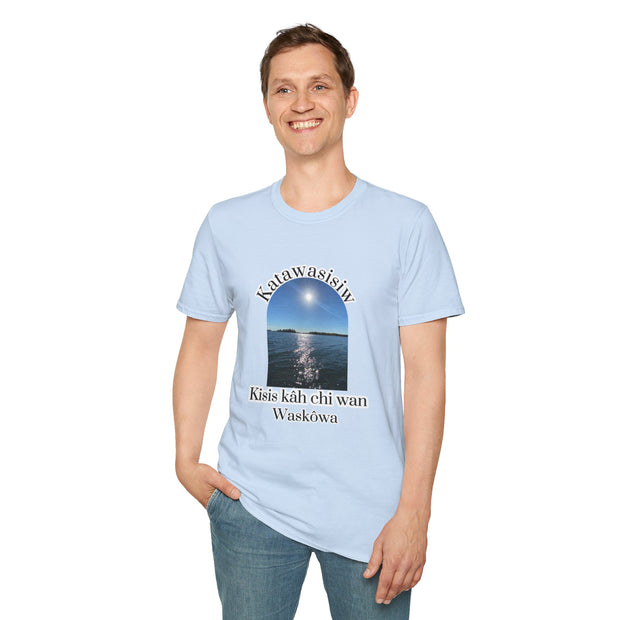 Cree Saskatchewan Skies Unisex Softstyle T-Shirt