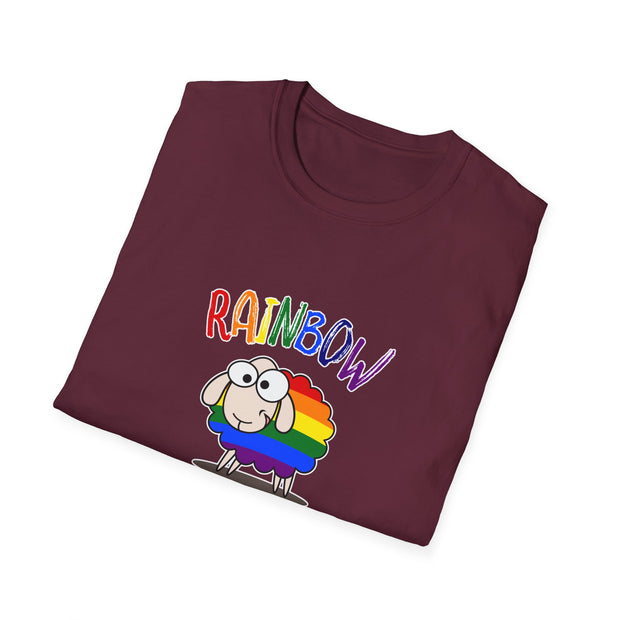 Rainbow Sheep Unisex Softstyle T-Shirt