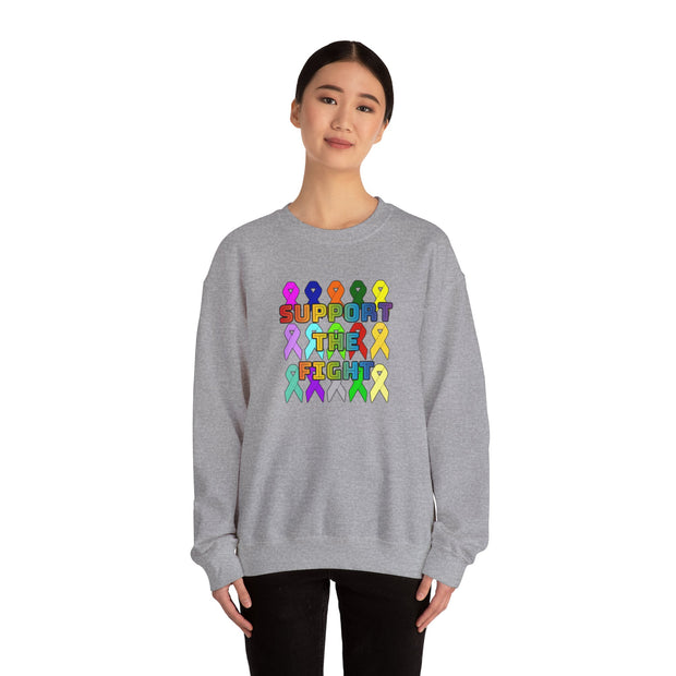 Support the Fight Unisex Heavy Blend™ Crewneck Sweatshirt