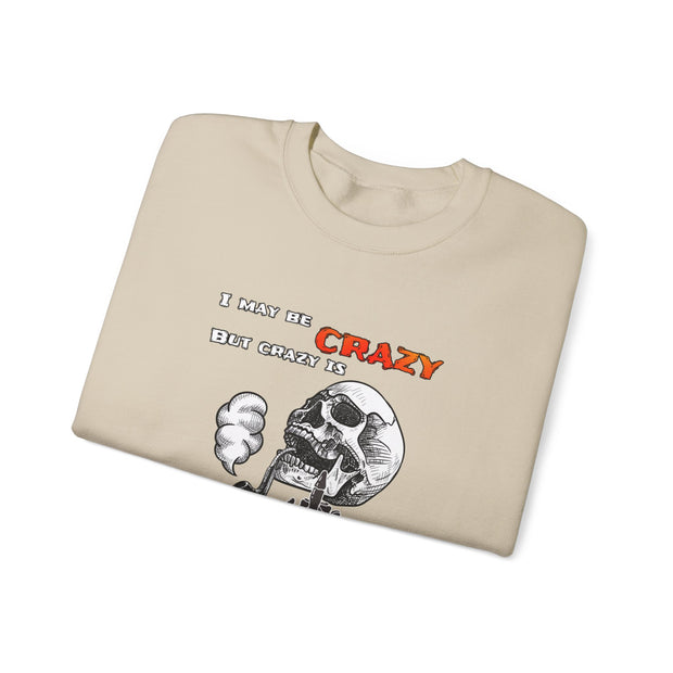 Crazy Skull Unisex Heavy Blend™ Crewneck Sweatshirt