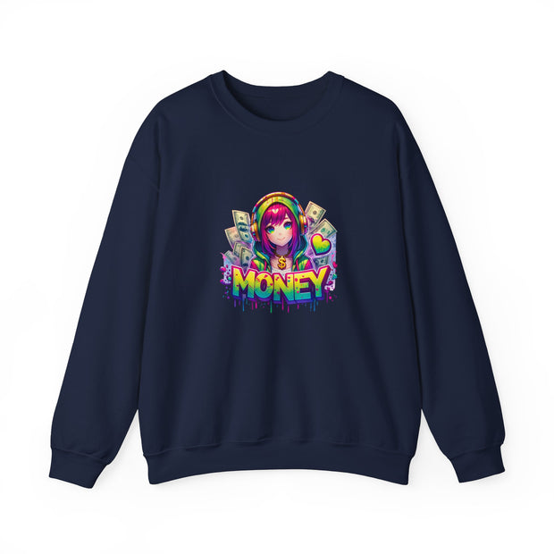 Graffiti Anime Girls Unisex Heavy Blend™ Crewneck Sweatshirt