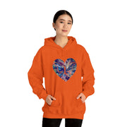 Heart Butterfly Unisex Heavy Blend™ Hooded Sweatshirt