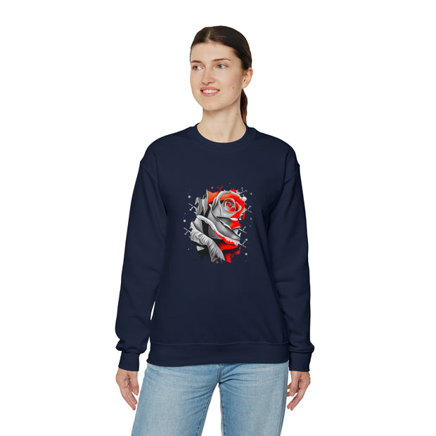 Rose Unisex Heavy Blend™ Crewneck Sweatshirt