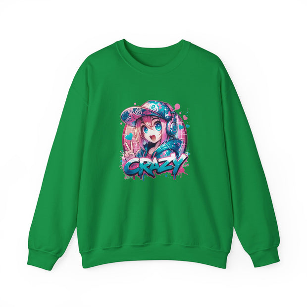 Graffiti Anime Girls Unisex Heavy Blend™ Crewneck Sweatshirt