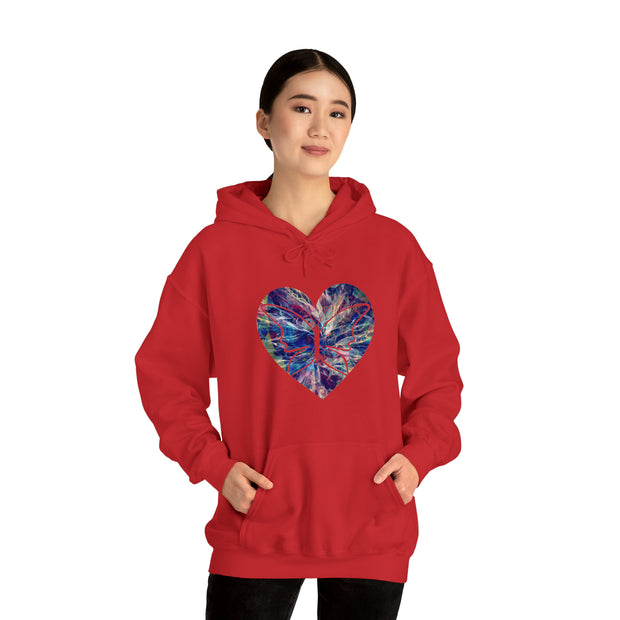 Heart Butterfly Unisex Heavy Blend™ Hooded Sweatshirt