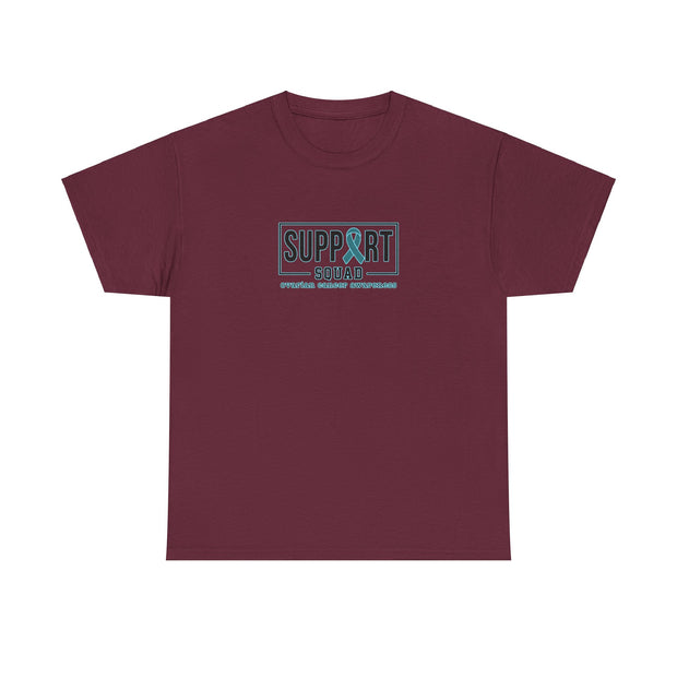Ovarian Cancer Support Squad Unisex Heavy Cotton Tee