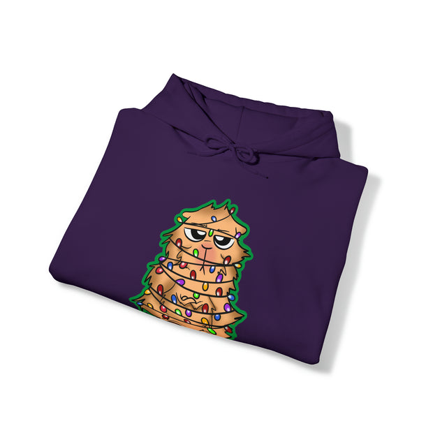 Christmas cat Unisex Heavy Blend™ Hooded Sweatshirt