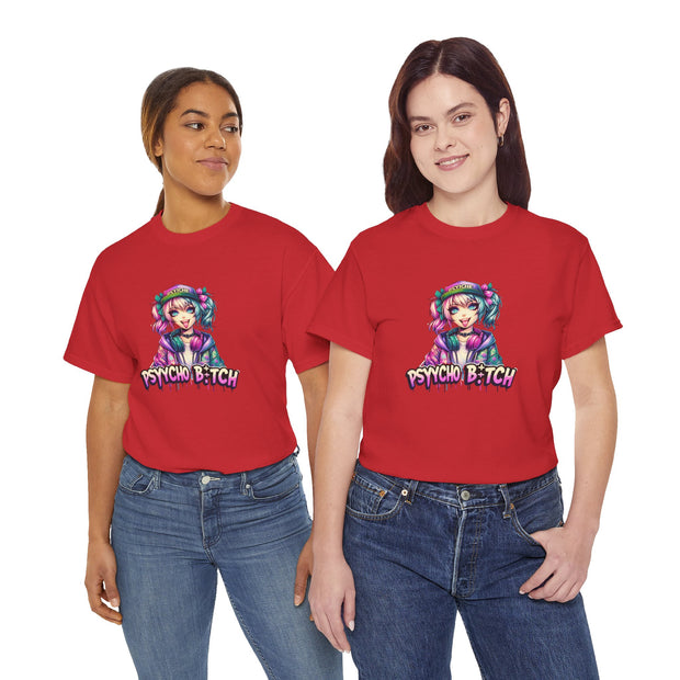 Graffiti Anime Girls Unisex Heavy Cotton Tee
