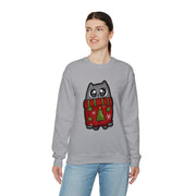 Christmas cat Unisex Heavy Blend™ Crewneck Sweatshirt