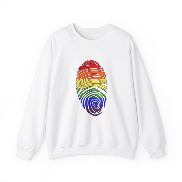 Pride Fingerprint Unisex Heavy Blend™ Crewneck Sweatshirt