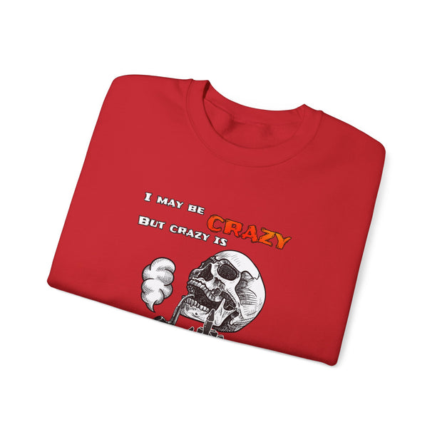 Crazy Skull Unisex Heavy Blend™ Crewneck Sweatshirt