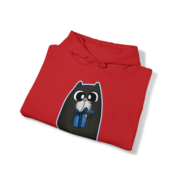 Christmas cat Unisex Heavy Blend™ Hooded Sweatshirt